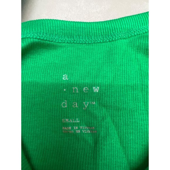 Women's Double-Scoop Bodysuit - A New Day Green Small - Picture 6 of 9